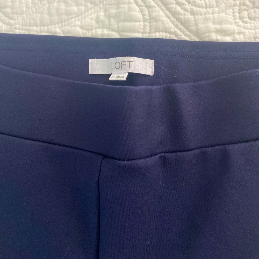 Loft- pull on straight ponte pants